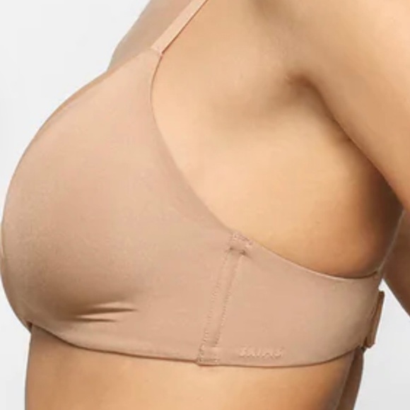 SKIMS LIGHTLY LINED WIRELESS BRA IN OCHRE SIZE 38DD NWT $60 - Picture 5 of 11